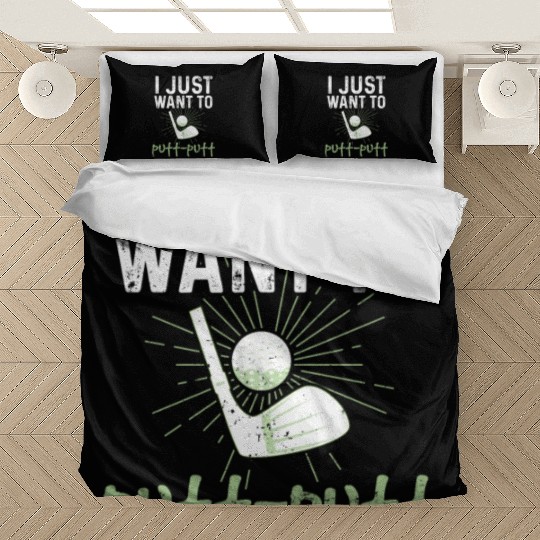 Funny Goofy Mini Golf Quotes Putt Putt Legend Bedding Sets