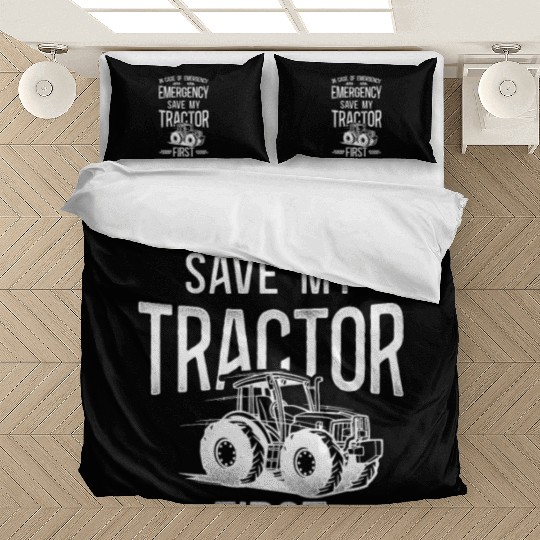 Farming Farmer Tractor Vintage In Bedding Sets