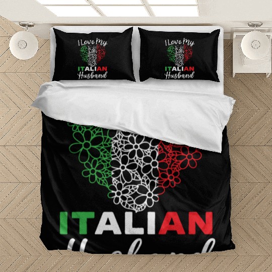 I Love My Italian Husband Europe Country Italy Bedding Sets