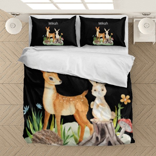 Animal deer rabbit hedgehog Mikah Bedding Sets