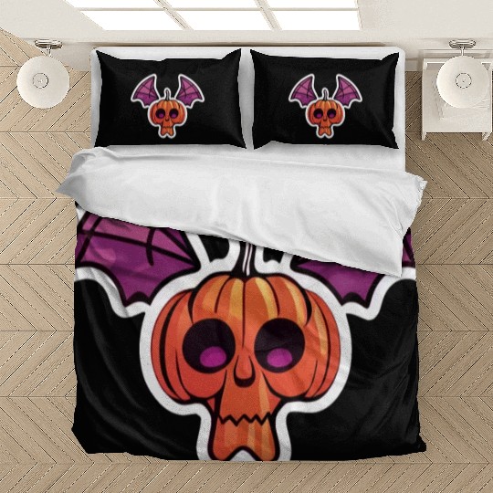 Bat Pumpkin Halloween Bedding Sets