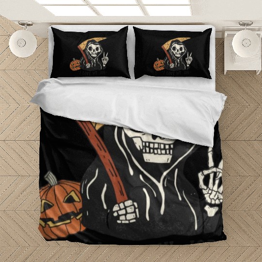 I Love my job grim reaper Bedding Sets