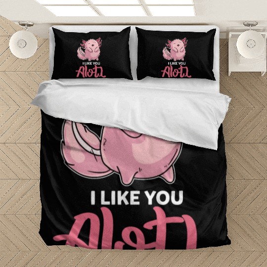 Axolotl Friendship Love I Like You Alotl Bedding Sets
