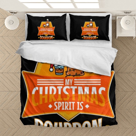 My christmas spirit is bourbon Bedding Sets