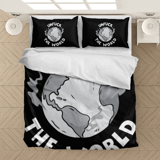 Unfuck The World Save The Elephants Earth Day Bedding Sets