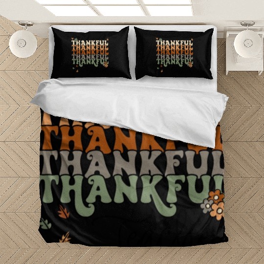 Fall Thankful Teacher Thanksgiving Autumn Bedding Sets