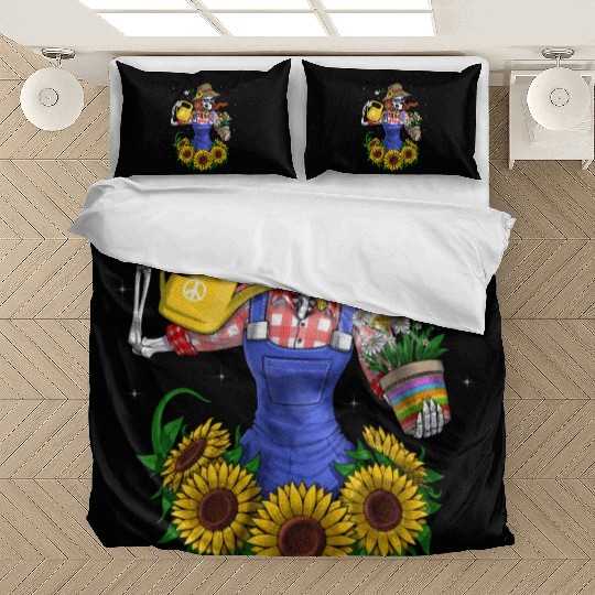 Skeleton Gardening Plants Bedding Sets