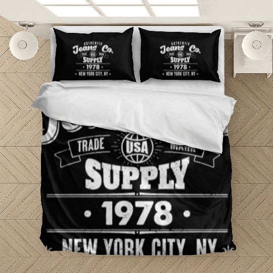 New York City Born In 1978 Vintage Birthday Bedding Sets