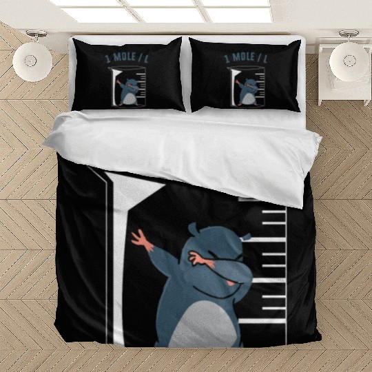 Funny Chemistry Teacher Pun 1 Mole Per Liter Bedding Sets