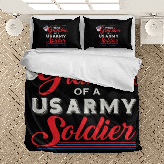 Proud Grandma Of A Us Army Soldier Bedding Sets