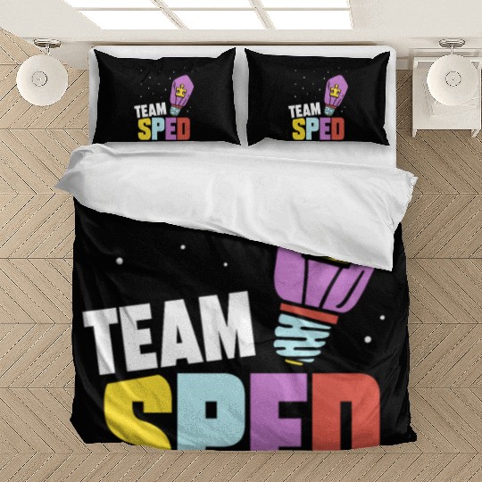 Team Sped Special Education Teacher Awareness Bedding Sets