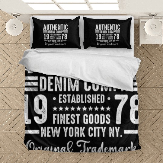 New York City Born In 1978 Vintage Birthday Bedding Sets