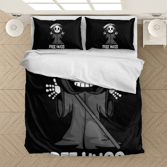 Free Hugs Grim Reaper Spooky Halloween Bedding Sets