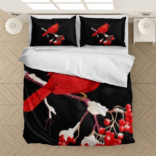 Awesome Red Cardinal Birds Gift Nature Lover Funny Bedding Sets