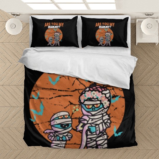 Are You My Mummy Spooky Halloween Pun For Momster Bedding Sets