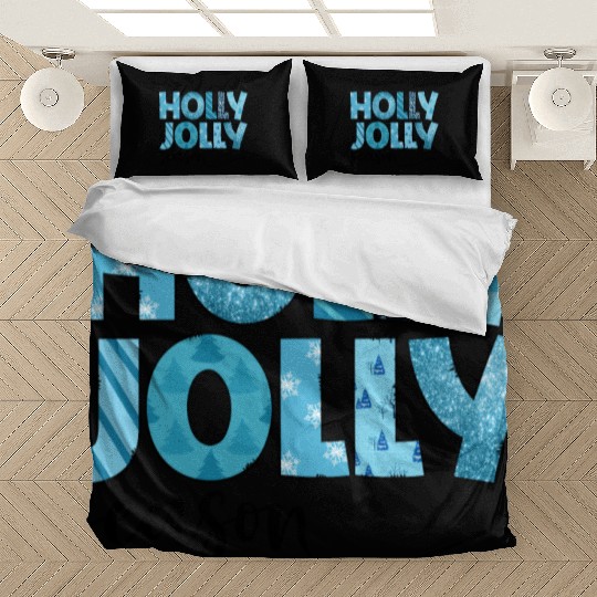 Holly Jolly season sublimation Bedding Sets