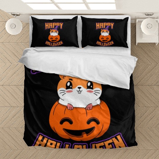 Guinea Pig Halloween Pumpkin Trick Or Treat Bedding Sets