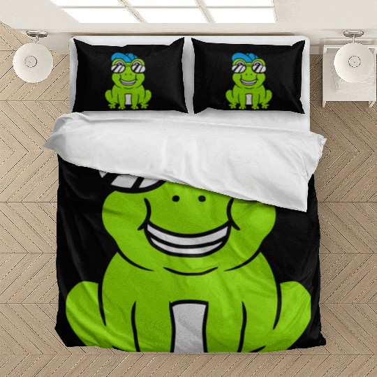 Sunglasses Cap Frog Boy Bedding Sets