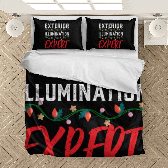 Funny Christmas Light Exterior Illumination Expert Bedding Sets