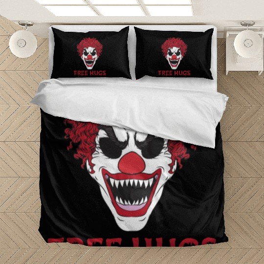 Free Hugs from terrifying Clown Bedding Sets