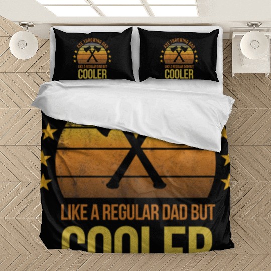 Funny Axe Throwing Dad Cool Fathers Day Gift Bedding Sets