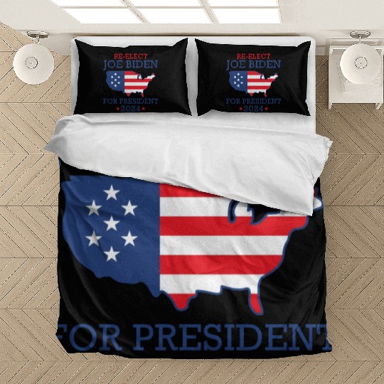 Re-Elect Joe Biden For President 2024 Bedding Sets