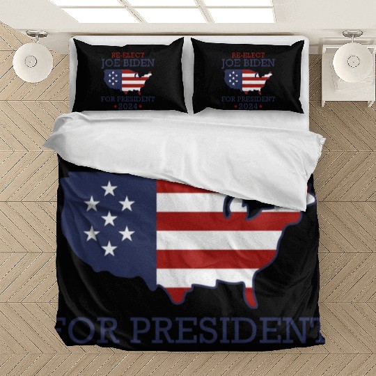 Re-Elect Joe Biden For President 2024 Bedding Sets