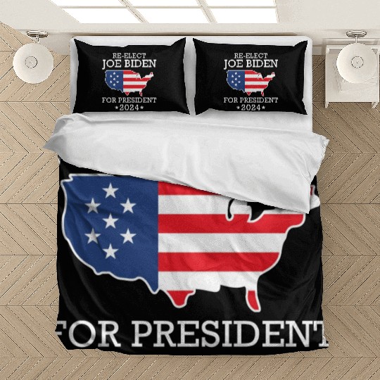 Re-Elect Joe Biden For President 2024 Bedding Sets