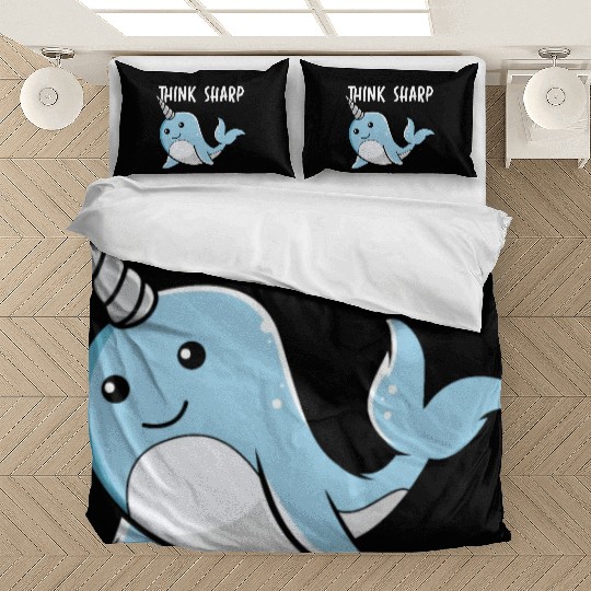 Think Sharp Narwhal Unicorn Of The Sea Animal Bedding Sets