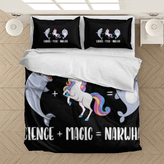 Science Magic Narwhal Unicorn Of The Sea Animal Bedding Sets