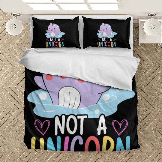 Not A Unicorn Of The Sea Animal Narwhale Narwhal Bedding Sets