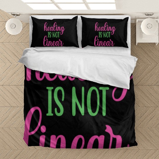 Healing-is-not-linear Mental Health Matter Bedding Sets