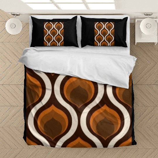 Autumn colors inscription on dress fall vibes Bedding Sets