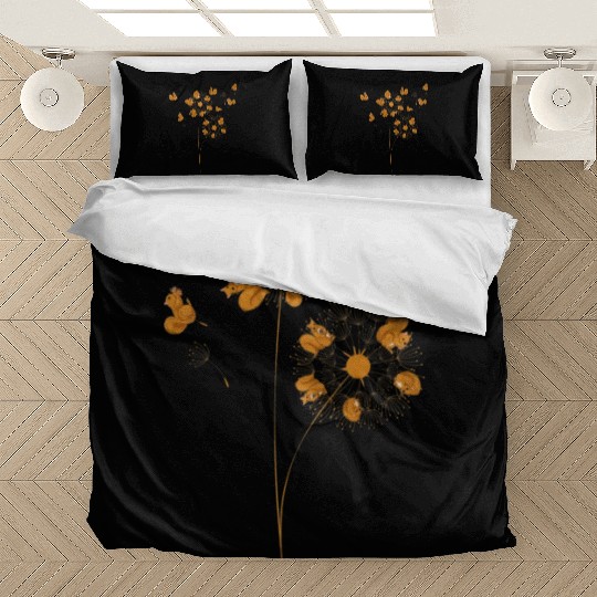 Squirrel Forest Nature Animal Funny Dandelion Bedding Sets