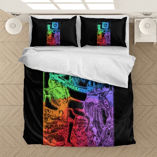 Death Tarot Card Psychic Occult Pagan Witch Rainbo Bedding Sets