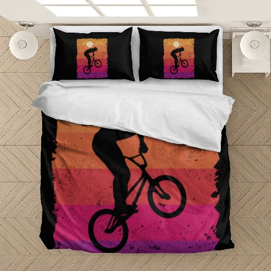 BMX Bike Tricks Bicycle Riders Cycling BMX Bedding Sets