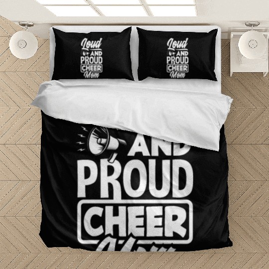 Loud And Proud Cheer Mom Cheerleading Mom Bedding Sets
