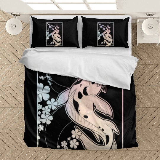 Kawaii Cherry Blossom Koi Bedding Sets