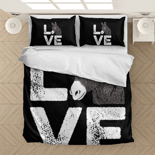 Love Donkey Nature Lover Gift Bedding Sets