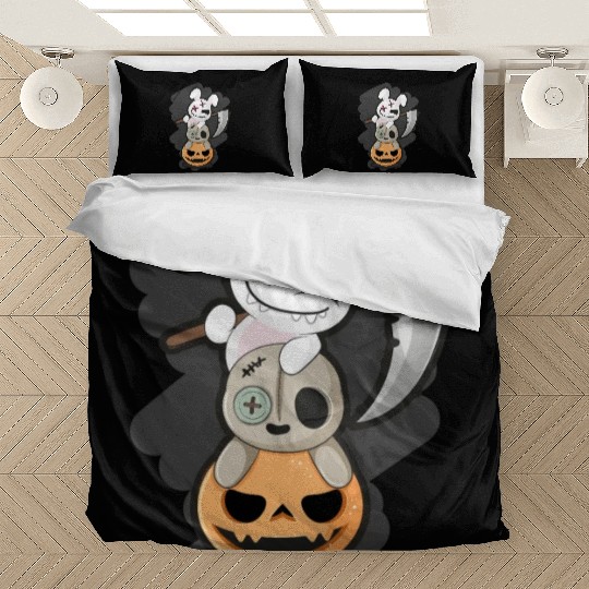 Grim Reaper Killer Bunny - Halloween Bedding Sets