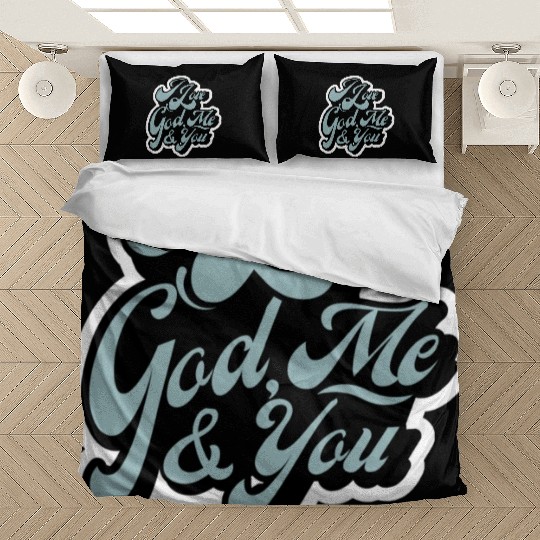 I Love God, Me & You (light blue) Bedding Sets