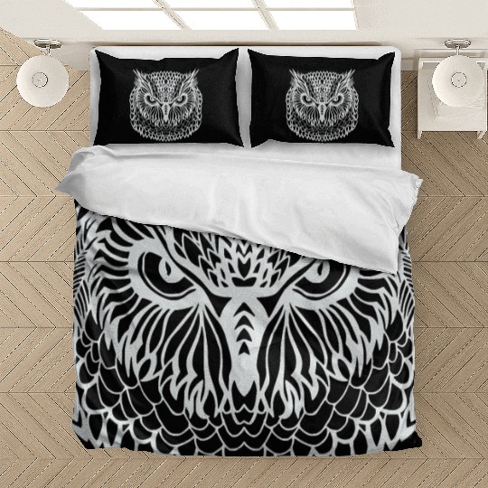 Tribal owl mystic owls Bedding Sets
