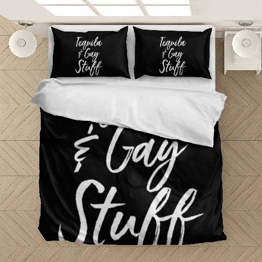 Tequila And Gay Funny Gay Pride Lgbt Party Parade Bedding Sets