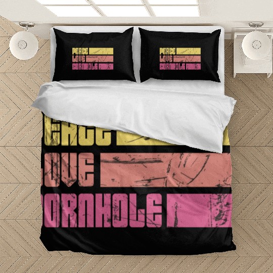 Peace Love Cornhole Bedding Sets