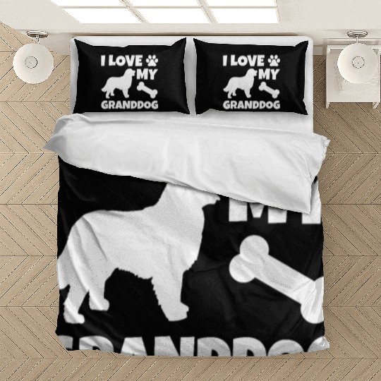 I Love My Granddog Bernese Mountain Dog Bedding Sets
