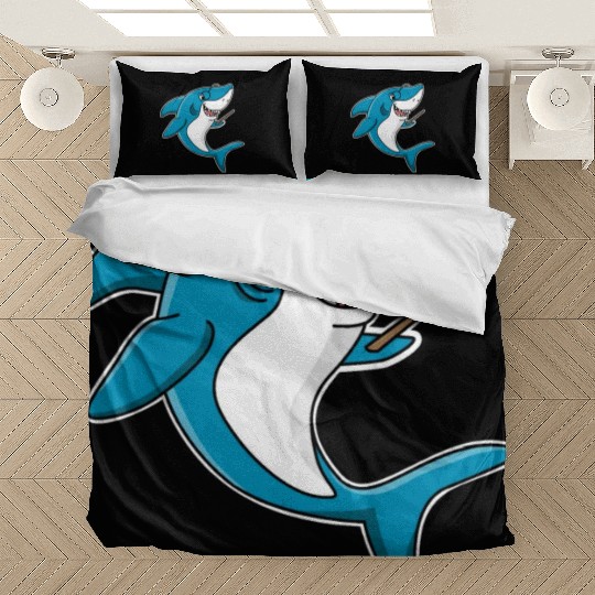 Teacher shark .. school student lessons enrollment Bedding Sets