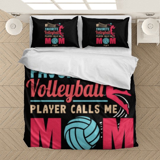 My Favorite Volleyball Player Calls Me Mom Sports Bedding Sets
