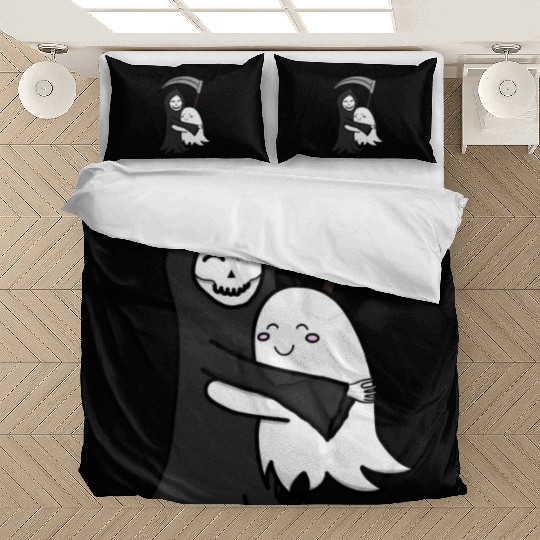Grim Reaper & Ghost Hug | Friendship | Azrael Bedding Sets