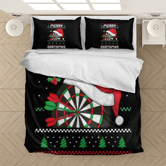 Merry Dartmas Sport Lover Merry Xmas Christmas Day Bedding Sets