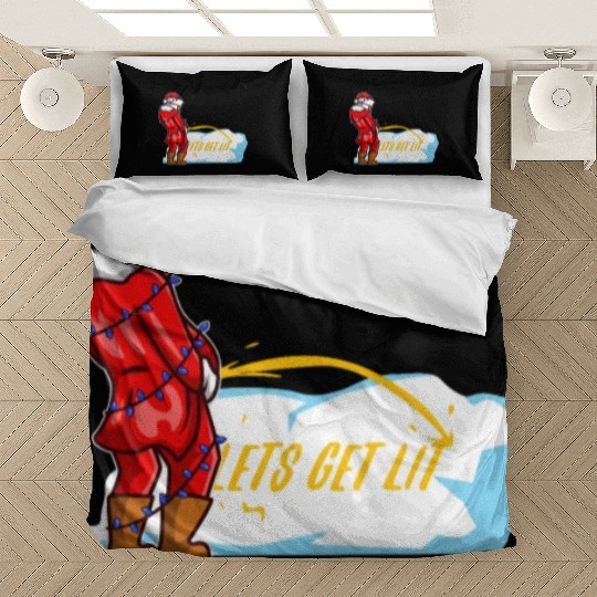 Lets get lit christmas Bedding Sets